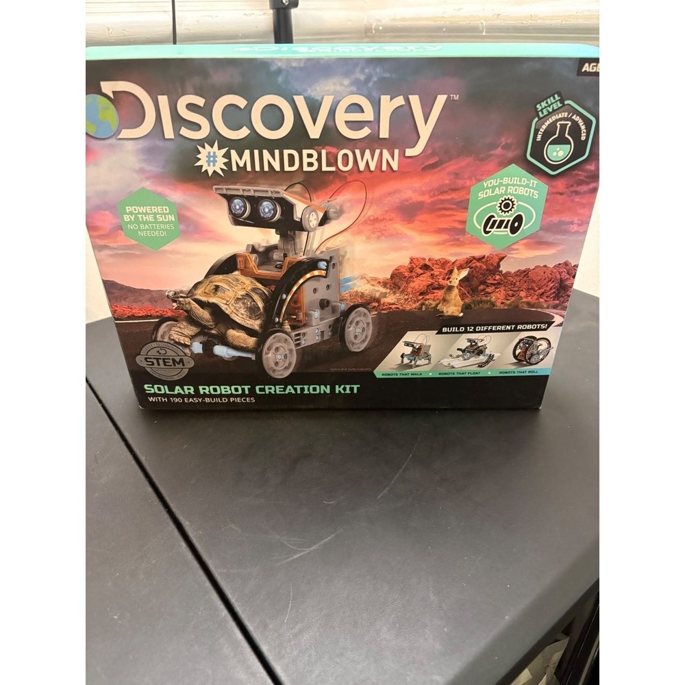 Discovery Mindblown Solar Robot Creation Kit 12-in-1 STEM Toy 190 Pieces 1012437